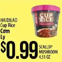 Hmart Haidilao cup rice com ly offer
