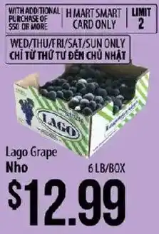 Hmart Lago Grape offer