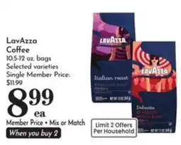 Pavilions Lavazza coffee offer
