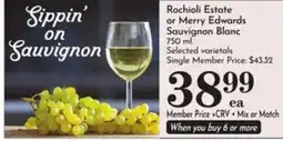 Pavilions Rochioli Estate or Merry Edwards Sauvignon Blanc offer