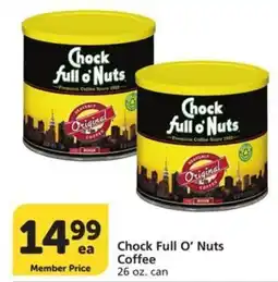 Albertsons Chock Full O' Nuts Coffee offer