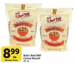 Albertsons Bob's Red Mill Cereal Muesli offer