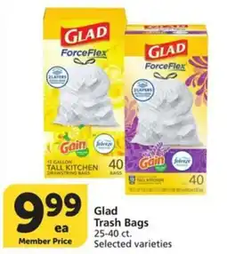 Albertsons Glad Trash Bags offer