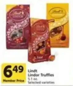 Pavilions Lindt Lindor Truffles offer
