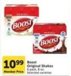 Pavilions Boost Original Shakes offer