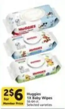 Pavilions Huggies 1x Baby Wipes offer