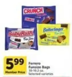 Pavilions Ferrero Funszie Bags offer