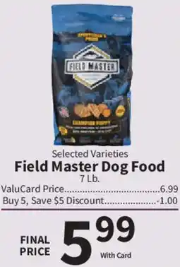 Food City Field Master Dog Food offer