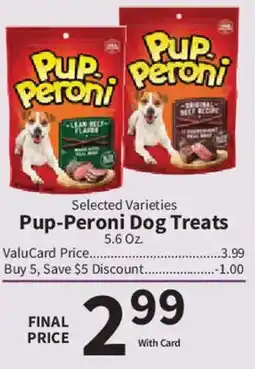 Food City Pup-Peroni dog treats offer