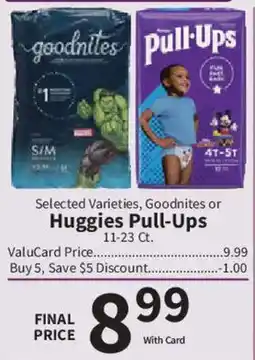 Food City Goodnites or Huggies Pull-Ups offer