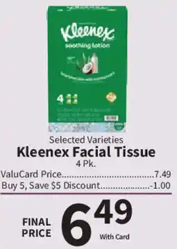 Food City Kleenex Facial Tissue offer