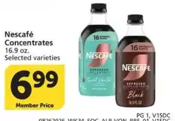 Vons Nescafe concentrates offer
