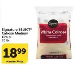 Vons Signature Select white calrose offer