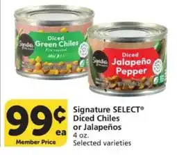 Vons Signature Select Diced Chiles or Jalapeños offer