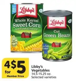 Vons Libby's Vegetables offer