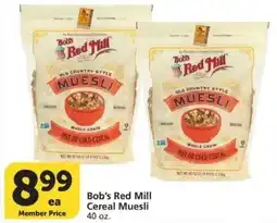 Vons Bob's Red Mill Cereal Muesli offer