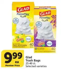 Vons Glad Trash Bags offer