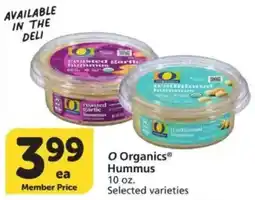 Vons O Organics Hummus offer