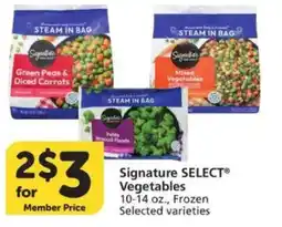 Vons Signature Select Vegetables offer