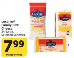 Vons Lucerne family size cheese offer