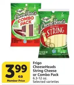Vons Frigo CheeseHeads String Cheese or Combo Pack offer