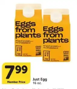 Vons Just Egg offer