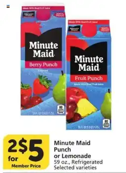 Vons Minute Maid Punch or Lemonade offer