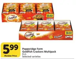 Vons Pepperidge Farm Goldfish Crackers Multipack offer