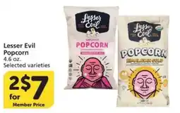 Vons Lesser Evil Popcorn offer