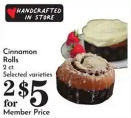 Pavilions Cinnamon Rolls offer