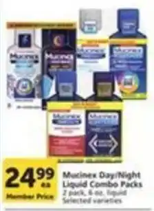 Pavilions Mucinex Day/Night Liquid Combo Packs offer