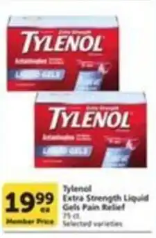 Pavilions Tylenol extra strength liquid gels pain relief offer