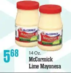 Market Basket McCormick Lime Mayonesa offer