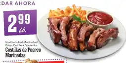 Market Basket Northern Fed Marinated Cross Cut Pork Spare ribs offer