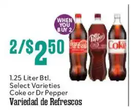 Market Basket Coca-Cola Select Varieties Coke or Dr Pepper offer