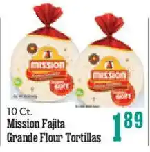 Market Basket Mission Fajita Grande Flour Tortillas offer