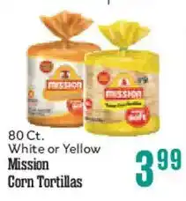 Market Basket Mission White or Yellow Corn Tortillas offer