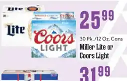 Market Basket Miller Lite or Coors Light offer