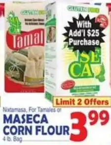 Bravo Supermarkets Tamal Maseca Corn Flour offer