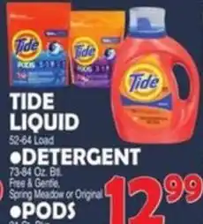 Bravo Supermarkets Tide liquid detergent offer