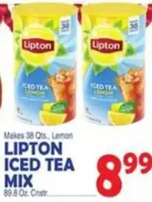 Bravo Supermarkets Lipton iced tea mix offer