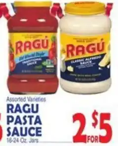 Bravo Supermarkets Ragu pasta sauce offer