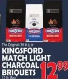 Bravo Supermarkets Kingsford match light charcoal briquets offer