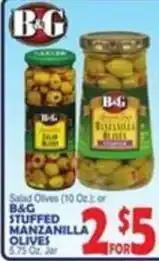 Bravo Supermarkets B&G stuffed manzanilla olives offer