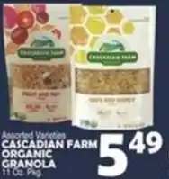 Bravo Supermarkets Cascadian Farm Organic Granola offer