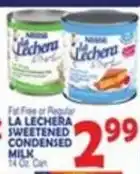 Bravo Supermarkets La lechera sweetened condensed milk offer