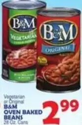 Bravo Supermarkets B&M oven baked beans offer
