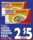 Bravo Supermarkets Goya green pigeon peas offer