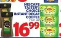 Bravo Supermarkets Nescafe taster's choice instant decaf coffee offer