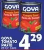 Bravo Supermarkets Goya tomato paste offer